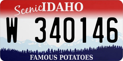 ID license plate W340146