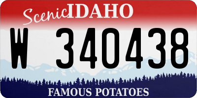 ID license plate W340438