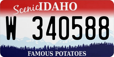 ID license plate W340588