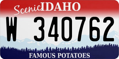 ID license plate W340762