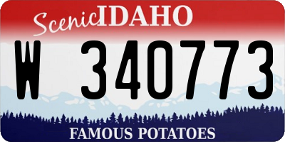 ID license plate W340773