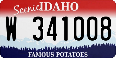 ID license plate W341008