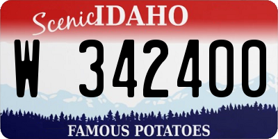 ID license plate W342400