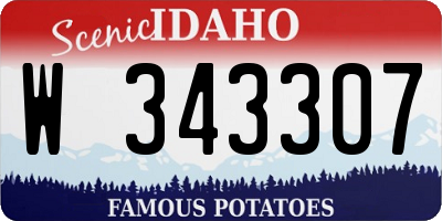 ID license plate W343307