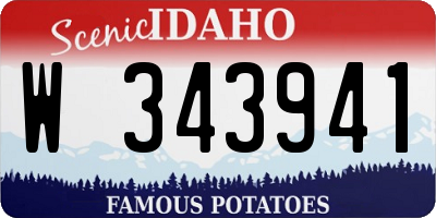 ID license plate W343941