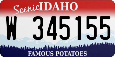 ID license plate W345155
