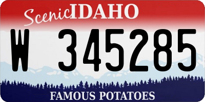 ID license plate W345285