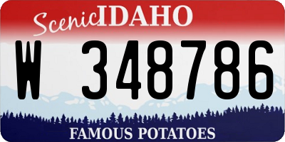 ID license plate W348786