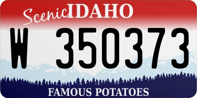 ID license plate W350373