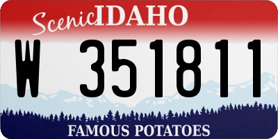 ID license plate W351811