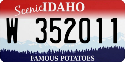 ID license plate W352011