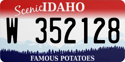 ID license plate W352128