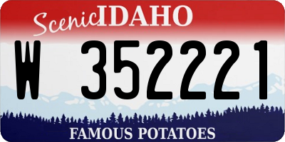 ID license plate W352221