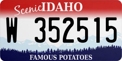ID license plate W352515