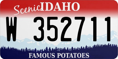 ID license plate W352711