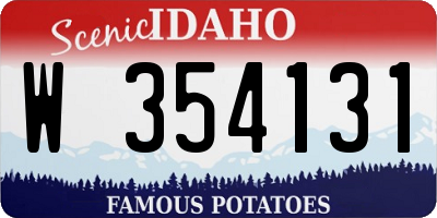 ID license plate W354131