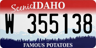 ID license plate W355138