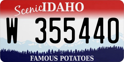 ID license plate W355440