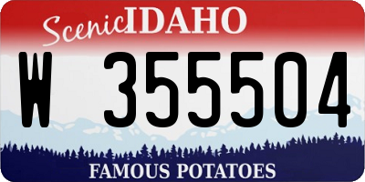 ID license plate W355504