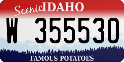 ID license plate W355530