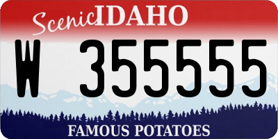 ID license plate W355555