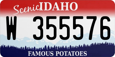 ID license plate W355576