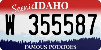 ID license plate W355587