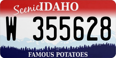 ID license plate W355628