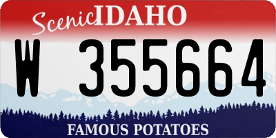 ID license plate W355664