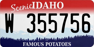 ID license plate W355756