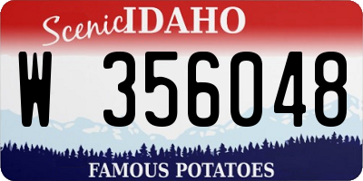 ID license plate W356048