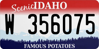 ID license plate W356075