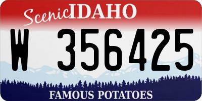 ID license plate W356425