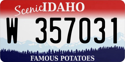 ID license plate W357031