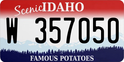ID license plate W357050