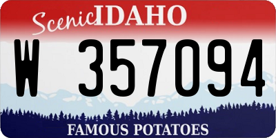 ID license plate W357094