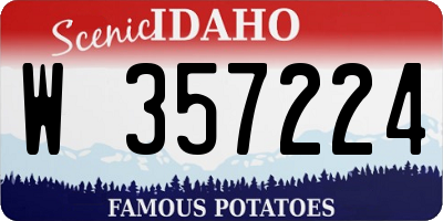 ID license plate W357224