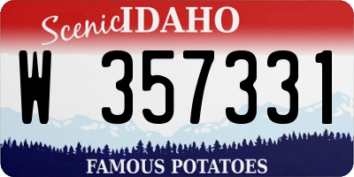 ID license plate W357331