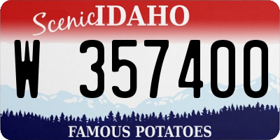 ID license plate W357400