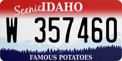 ID license plate W357460