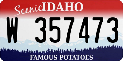 ID license plate W357473