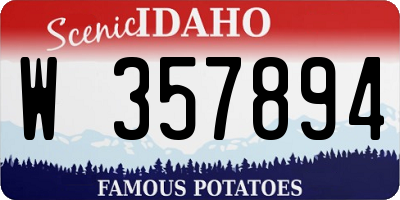 ID license plate W357894