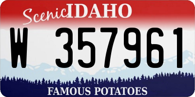 ID license plate W357961