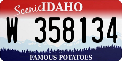 ID license plate W358134