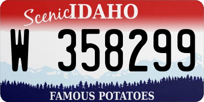 ID license plate W358299