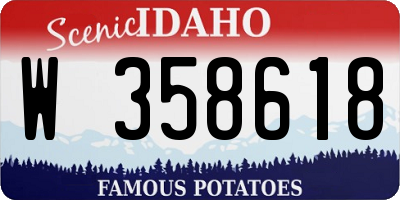 ID license plate W358618