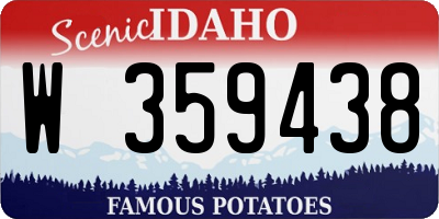 ID license plate W359438
