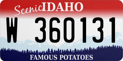 ID license plate W360131