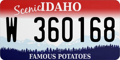 ID license plate W360168