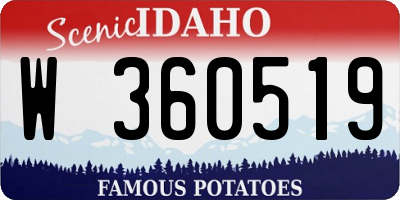ID license plate W360519